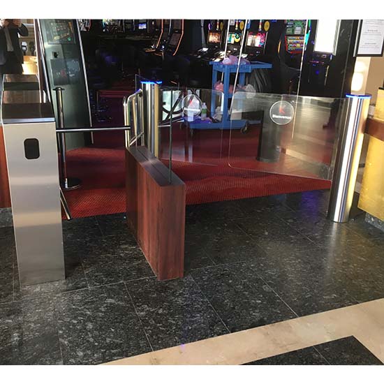 Tailor-made gate for casino entrance