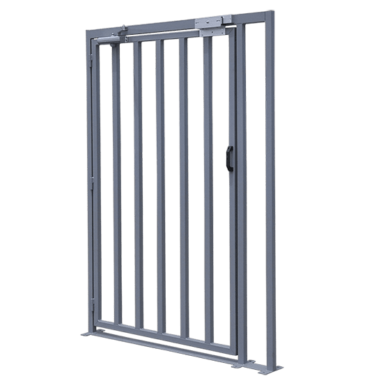 Wide gate for bulky objects access