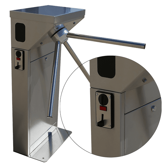 Coin operated turnstile TTS1M