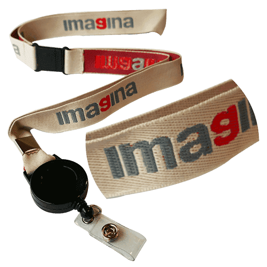 Embroidered lanyard