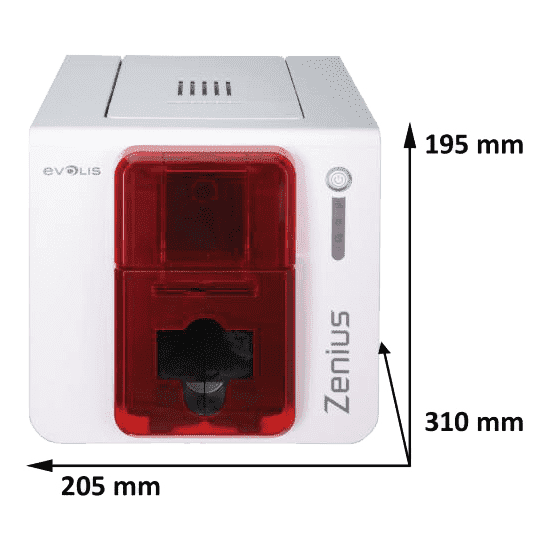 Evolis Zenius dimensions