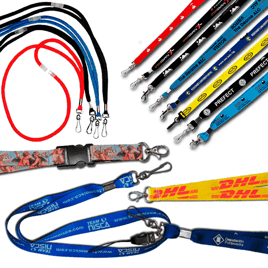 Lanyards with metal clip and breakaway security