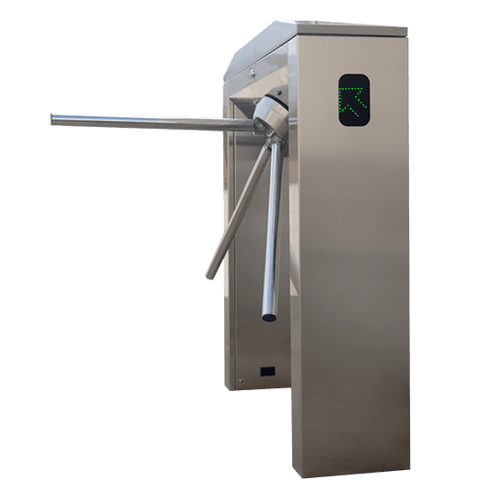 Turnstile with inclined top cover