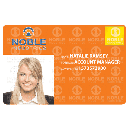 Employee card with HoloKote