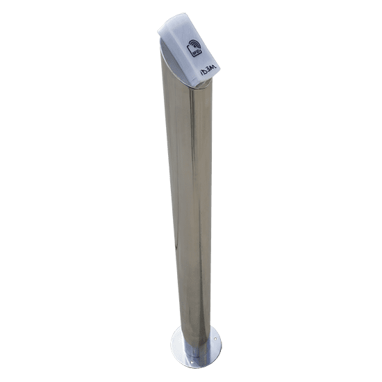 Stainless steel post access reader holder