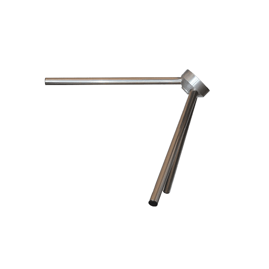 Stainless steel turnstile polished arms