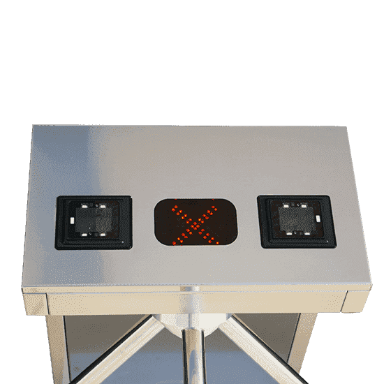 Turnstile top cover with readers