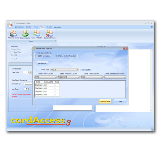 CardAccess3 - Importar Usuarios