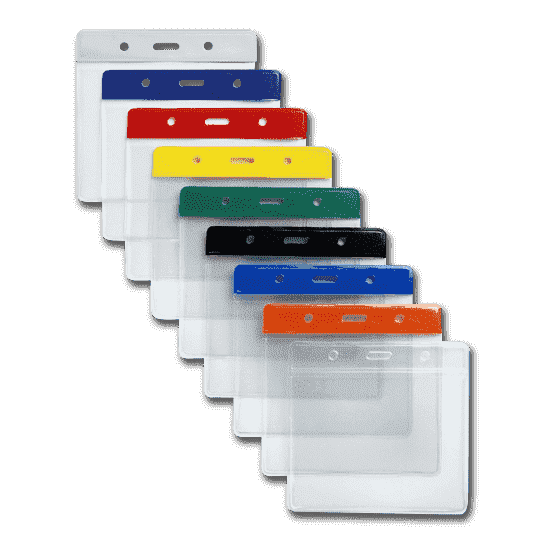 MyGadget 2X Funda de Tarjeta de Identificación - Porta Tarjetas  Identificativas Colgantes y Retráctiles - Card y Badge Holder en Plástico  con Clip : : Oficina y papelería