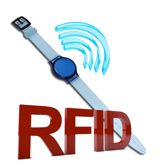Pulsera RFID de centro acuático 