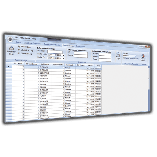 Control horario de empleados por tarjeta (KIT con software)Control de  Accesos, Horario y Control de Presencia