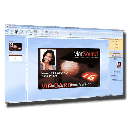  Software de edición de tarjetas Cardream3