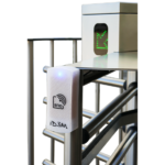 Torno de altura media para control de acceso con lector de tarjetas RFID