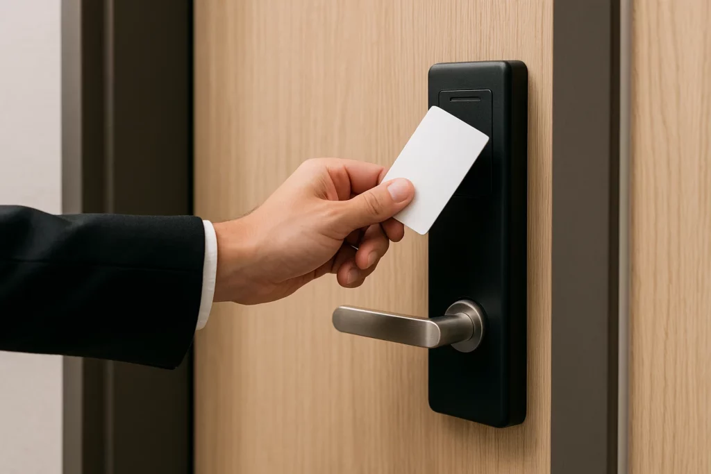 abrir puerta con tarjeta magnetica