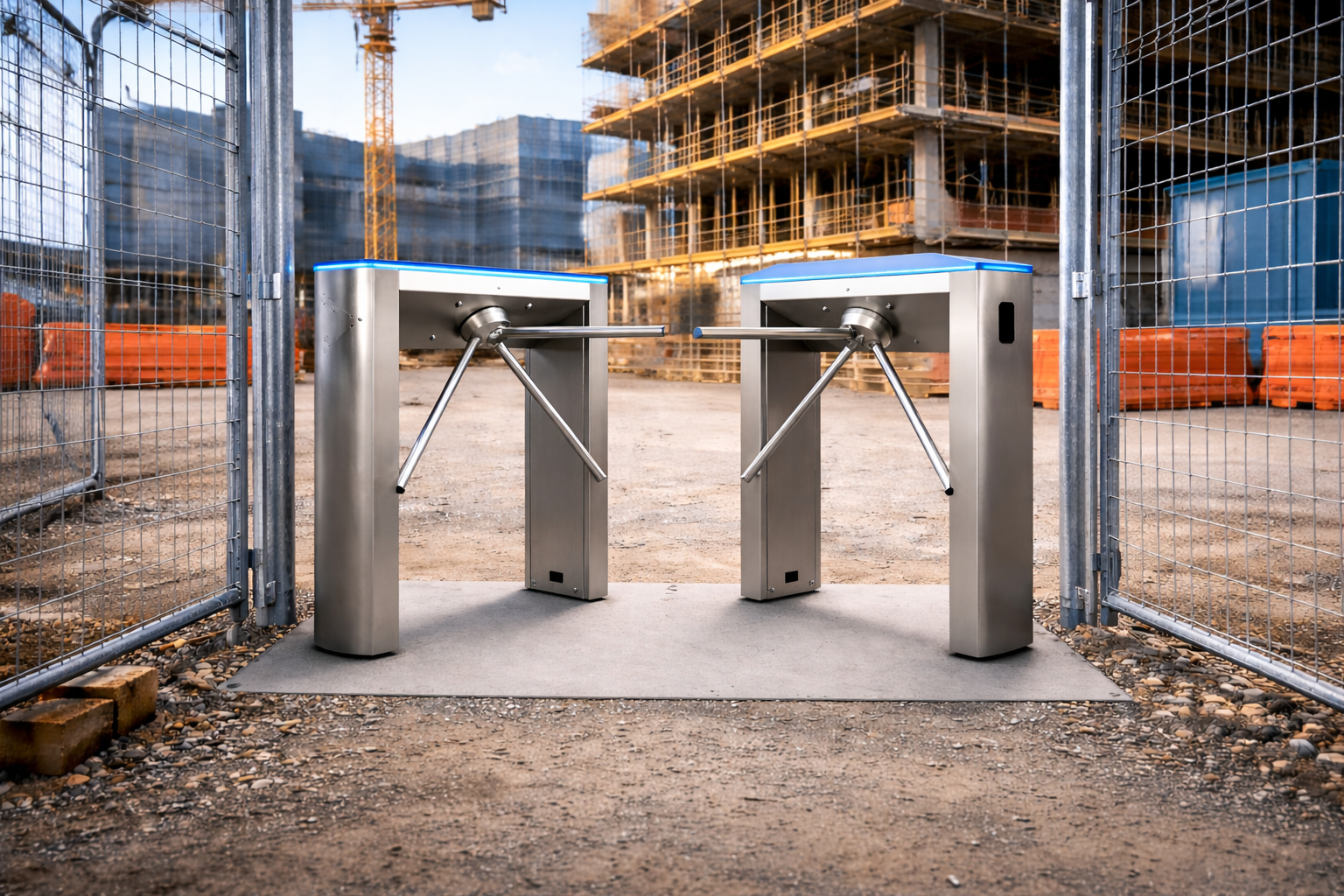 control de accesos para obras de construcción