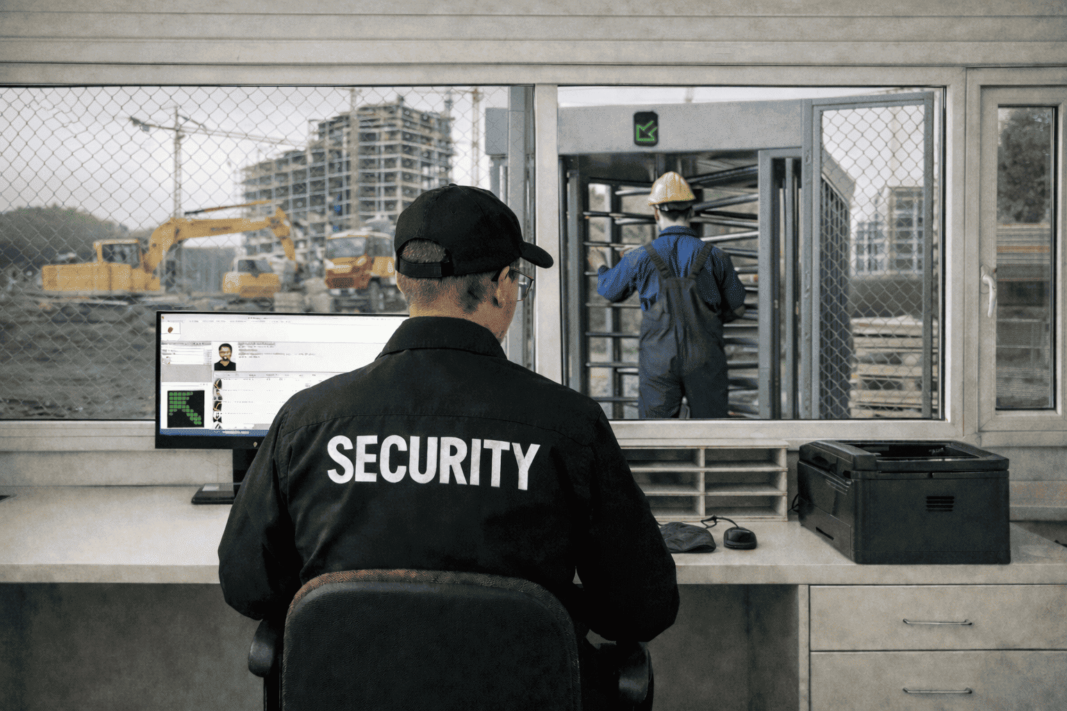 control de accesos para obras de construcción