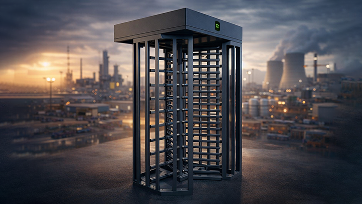 Reforzar la entrada en fábricas, estadios, centrales energéticas, obras, puertos, centros logísticos o recintos con perímetro abierto gracias a los tornos de altura completa para control de acceso