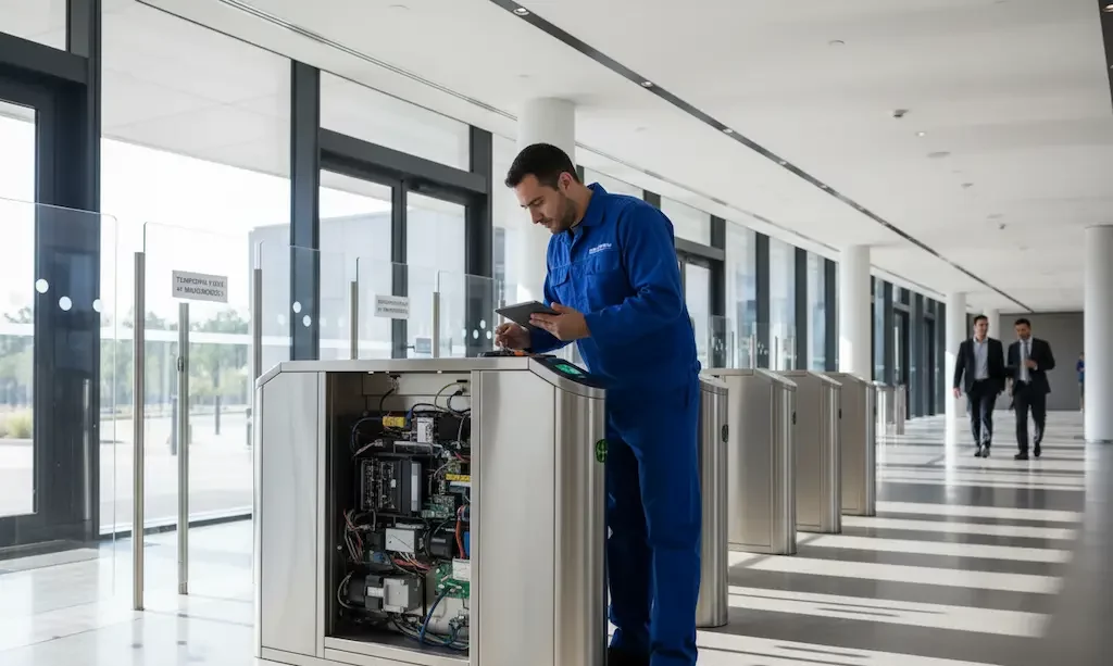 Mantenimiento de torno de accesos