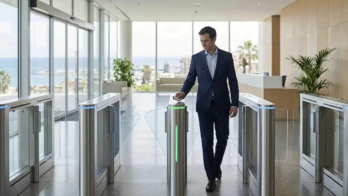 Torno de control de acceso oficinas