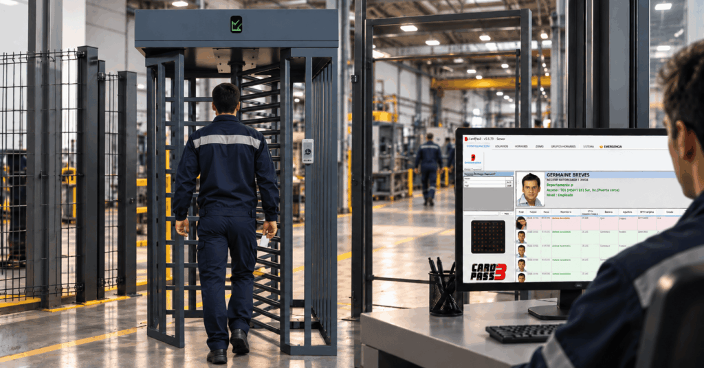 Identificación de trabajadores mediante tarjeta RFID en una obra