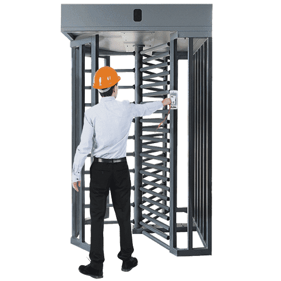 Tourniquet d'accès chantier par badge